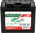 Interstate Batteries YT12B-BS 12V 10Ah Powersports Battery 175CCA AGM Rechargeable Replacement for Ducati, Triumph, Yamaha, Motorcycles, Scooters (XT12B-BS)