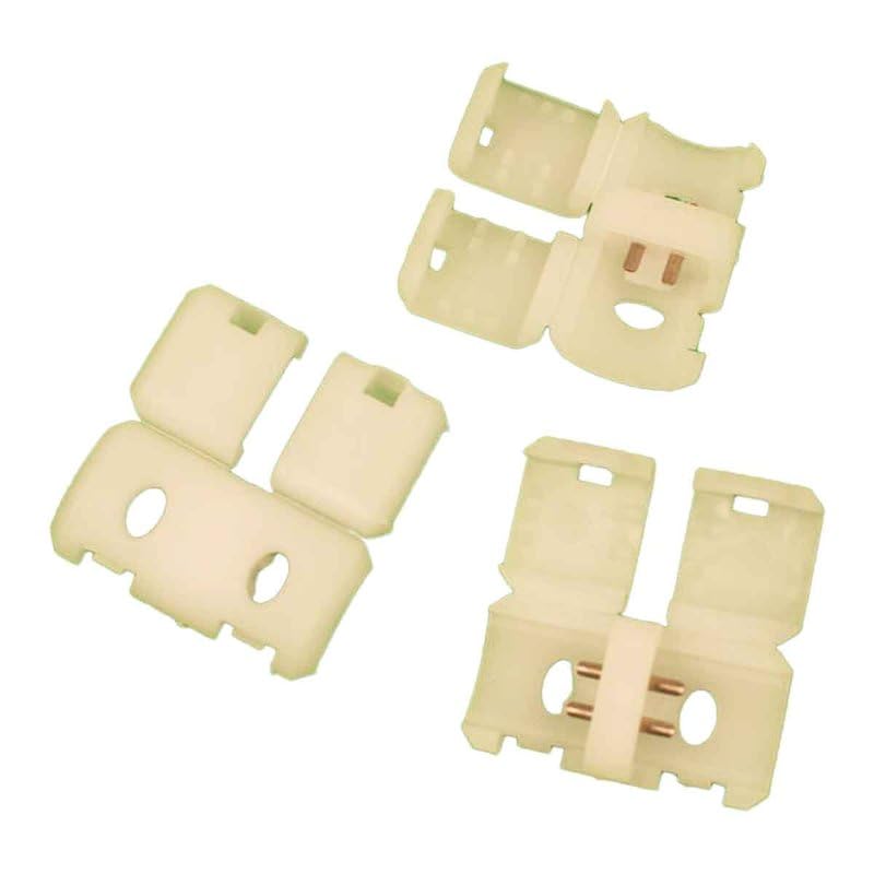 A2ZWORLD Set di 3 Connettori per Striscia LED 8mm Accessori di Collegamento Rapido Colore Bianco, per Striscia LED COB 220V
