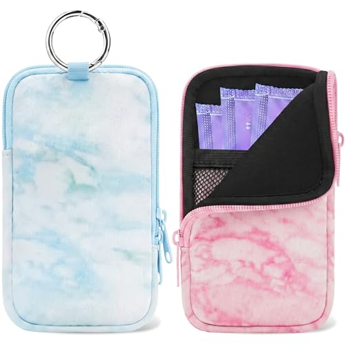 Image of 2PCS Tampon Holder Zipper Pouches Portable Period Bags