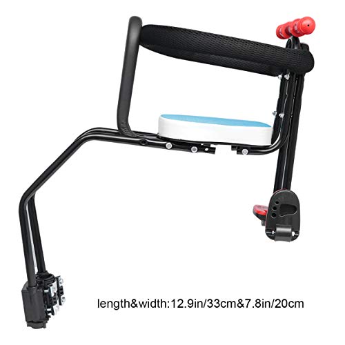 BESPORTBLE, assento de bicicleta infantil, portátil, suporte frontal, carregador de bicicleta com co