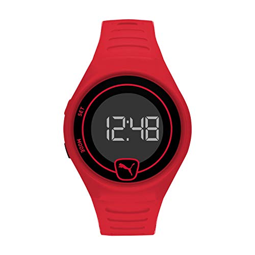 Puma FASTER P5029 montre digitale étanche et légère au design noir mat