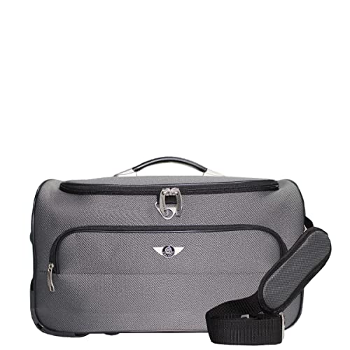 Sacola Bolsa Mala De Viagem Havana Tamanho Único de Poliéster com 2 Rodas fixas e Pés de Apoio Remov