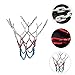 GAROZATION 1pc Chain Basketball Net Easy Installation Fits Standard Youth Three Color Design for Courts Basketball Accessory