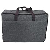 Volakebeing For Pack - Bolsa de almacenamiento de tela Oxford para ropa, edredones y ropa de cama, impermeable y organizador de larga duración, con amplio tamaño de 70 x 50 x 30 cm, plegable (gris