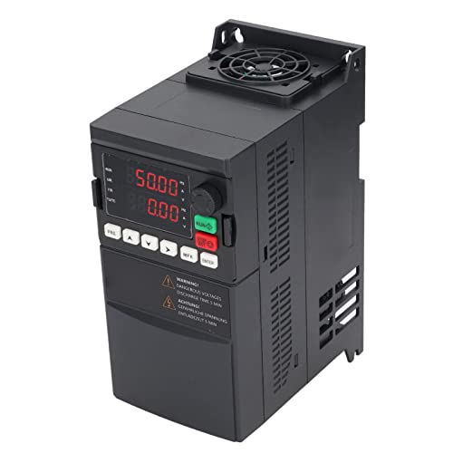 Torvex VFD, inversor de frecuencia Variable de 2,2 KW 220 V, convertidor monofásico a trifásico con Pantalla Dual para Control de Motor