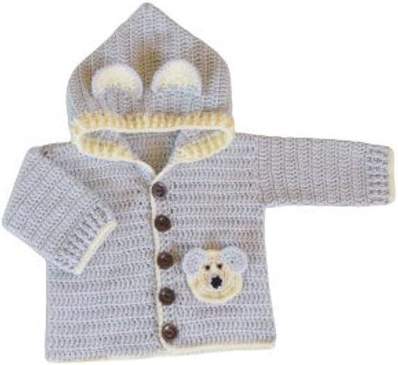 Crochet Baby Cardigan, New Baby Gift Newborn Outfit