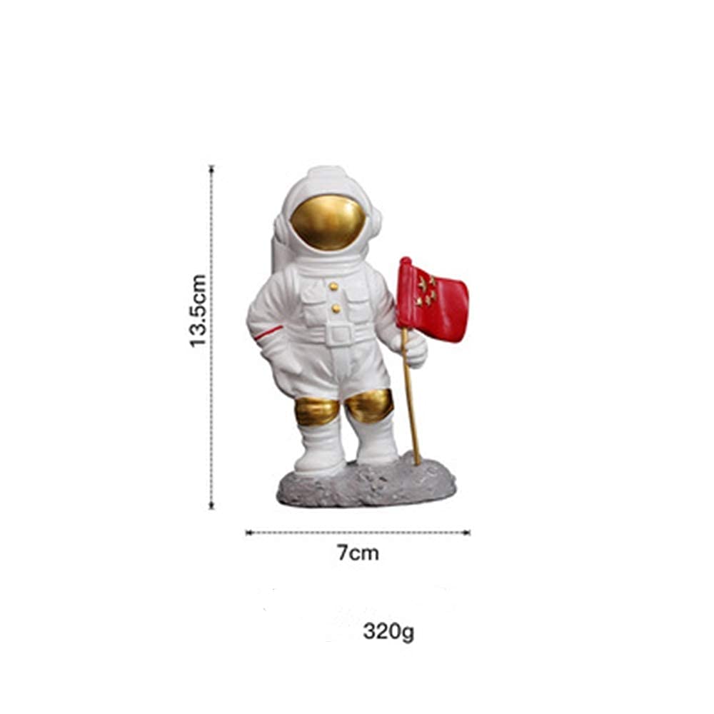 Estatua de astronautas de Estilo nórdico Figura de Astronauta Linda Estatuilla Estatuilla Creativa Decoración Moderna del hogar Sala de Estar Gabinete de televisión Ornamentos de decoración Suave