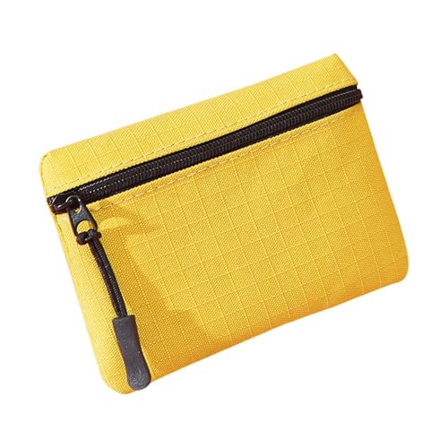 Coin Pouch Wallet - Oxford Cloth Zippered Mini Key Case Compact Storage Bag | Lightweight Pocket Organizer Change Holder | Secur