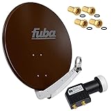 4 Vergoldete F-Stecker Vergoldet mit Gummidichtring 