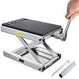 CXRCY 1200 LBS Motorcycle Lift Scissor Jack Chrome Plating Finish Upgraded Dirt Bike ATV Steel Motor