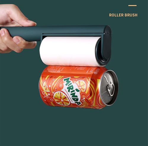 Image of House of Quirk Portable Lint Roller for Pet Hair - 4-Pack, 240 Sheets Total (60 Sheets Each), Hair Remover for Clothes & Furniture, Dogs & Cats (Orange)