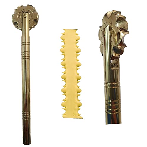 Professional Cooking Rotella tagliapasta sardo su rudigliu Artigianale in Ottone Massiccio n.18