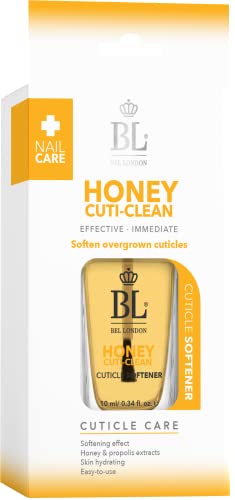 BL Honey Cuti-Clean Cuticle Softener with Honey and Propolis Extract for Nail Oil, Cuticle Cream with Antioxidant Effect, Hydrating Relief for Irritated Cuticles, Non-Greasy