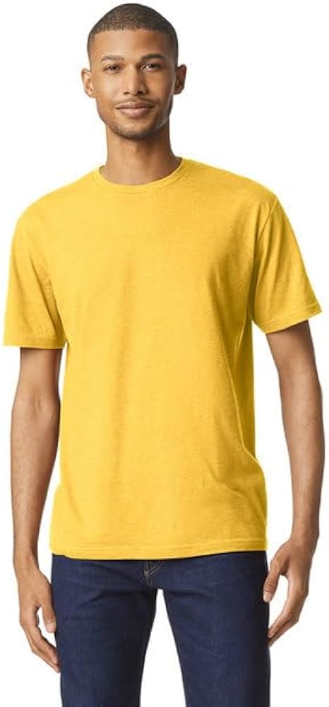 Gildan Men's Softstyle CVC T-Shirt, Daisy Mist, XL | Amazon.com