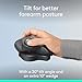 Logitech MX Ergo S Advanced Wireless Trackball Mouse, USB-C Rechargeable Wireless Ergonomic Mouse with Bluetooth and Encrypted Dongle, 6 Programmable Buttons, for PC/Mac