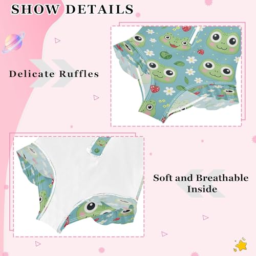 Cute Frog Face Strawberry Girls Long Sleeve Swimsuits One Piece Zipper Bathing Suit UPF 50+ Rashguard Swimwear 6