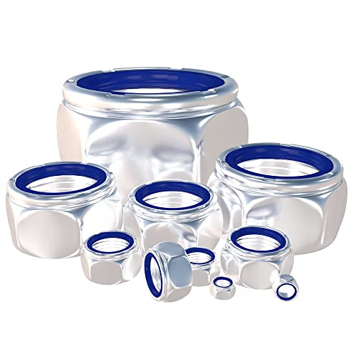 Écrous de verrouillage M14 en acier 316 pour stopper le desserrage des assemblages hexagonaux