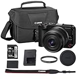 Canon EOS R50 V APS-C Mirrorless Interchangeable Lens Hybrid Camera with RF-S 14-30mm f/4-6.3 is STM PZ Lens Bundle and 64GB Memory Card + UV Filter + Camera Bag (5 Items)