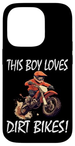 Ce garçon aime les motos tout-terrain, les motos tout-terrain pour enfants Coque pour iPhone 14 Pro