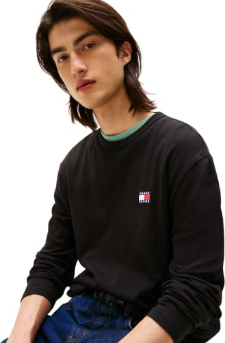 Vêtements Tommy Jeans Tjm Reg Badge Tee Ls DM0DM21974 pour Accessoires - vue 9