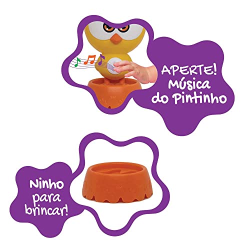 Elka Pintinho Amarelinho Musical – Galinha Pintadinha Mini, Modelo: 1208, Cor: Pintinho amarelo/com