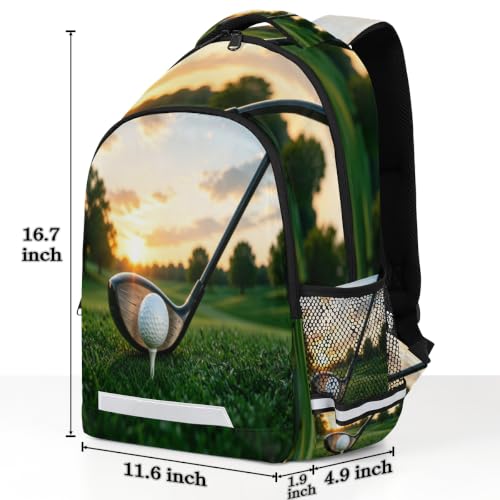 AUUXVA Golf Ball Sport Grass Backpack