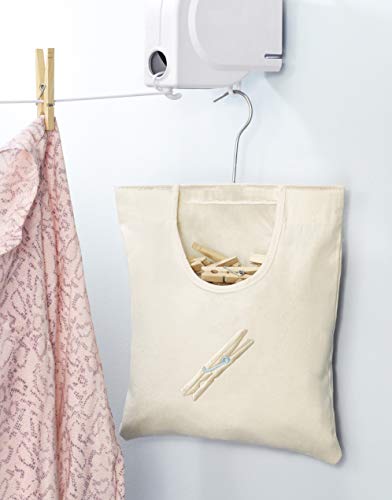 Whitmor Canvas Clothespin Bag Hanging Storage Organizer #TOP1