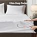 Beautyrest Cotton Heated Mattress Pad - Bed Warmer with 20 Heat Settings Controller, Auto Shut Off Timer, All Around Elastic Deep Pocket, UL Certified, Machine Washable, White Full