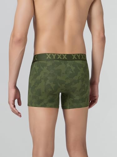Image of XYXX Men's Cotton Modal Geometric Print Trunks | Antimicrobial, No-Marks Waistband Underwear for Men Combo (Pack of 2)