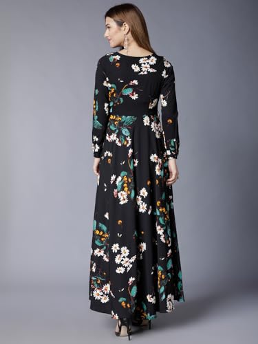 Image of Tokyo Talkies Women's Long Sleeves Round Neck Printed Dresses | Stylish| Casual