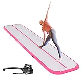 XUNLONG Aufblasbar Gymnastik Tumbling Matte 3/4/5/6M Air Matte Trainingsmatte 10cm/20cm hoch mit elektrischen Luftpumpe für Cheerleading / Gymnastik üben / Wasser / Park / Heimgebrauch