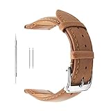 Breite:Geeignet für traditionelle Armbanduhren und Smart-Watches, die 18 mm, 20 mm oder 22 mm Breite haben.Das Paket umfasst ein Paar hochwertiger Federstege.Bitte messen Sie vor der Bestellung Ihre Uhren-Breite oder das aktuelle Armband an der Befestigung.Die Federstege lassen sich leicht entfernen und einsetzen.