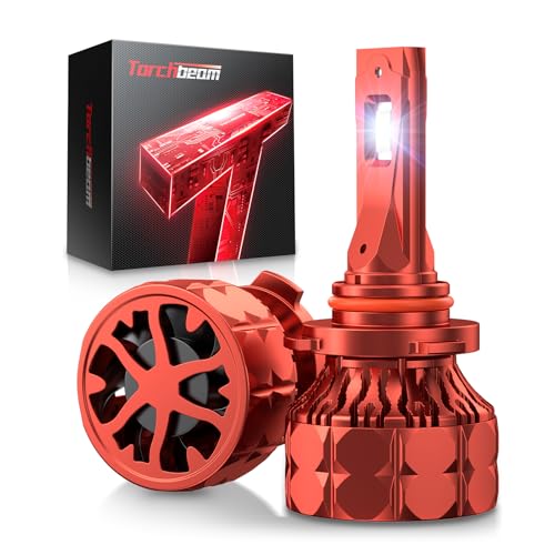 Image of Torchbeam H4 /9003 LED Bulbs T7, 68,000LM Super Bright Light Bulbs for ATVS, 6500K H4 /9003 with High Speed Fan, 360Adjustable Ring H4 Fog Bulbs, 5Min Quick to Install, Pack of 2