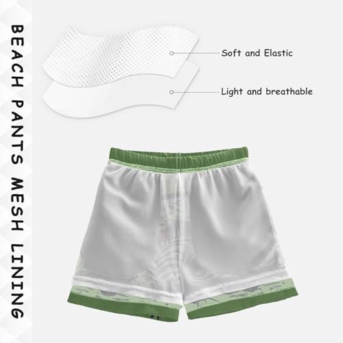 Pigsaly Boys' Swim Board Shorts Camo Cartoon Monster Trucks Boy's Swim Trunks Kids Swimwear M4