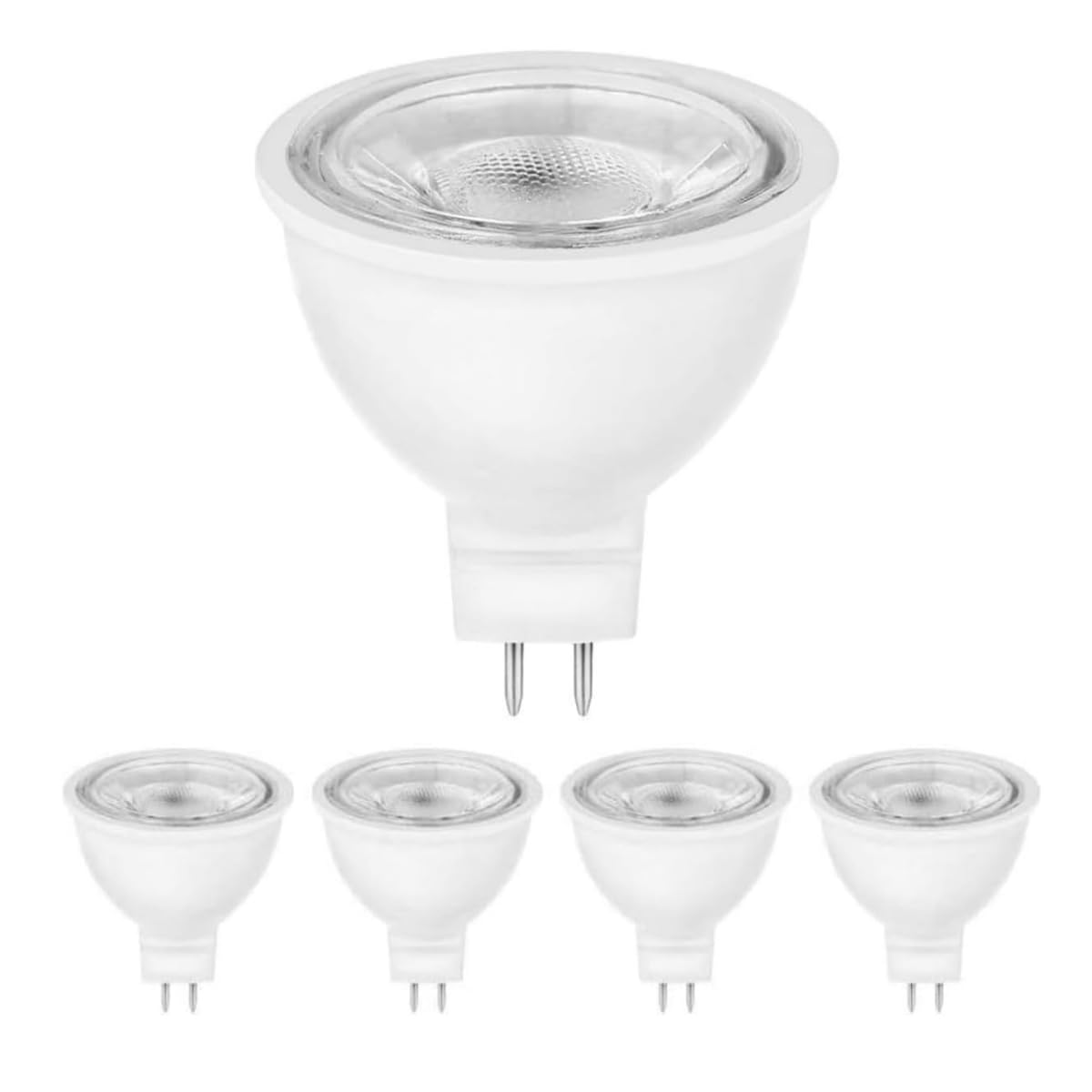 Melfi™ 6W LED Spot Light - 4000K DayLight Source Cup Light, 480Lumen Lamp, for Schools, Supermarkets, Home & Offices etc, (Pack of 5)