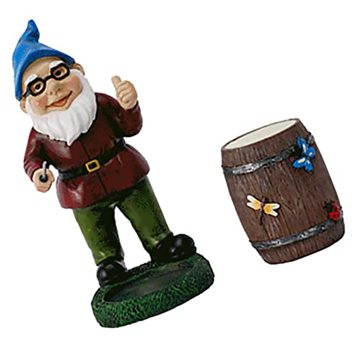 Cabilock GNOME De Jardin Résine Résistante à Figurine De Nain avec Décoration Unique pour Extérieur Et Intérieur Créatif pour Anniversaire