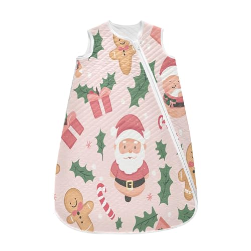 Kigai Christmas Cookies Baby Sleep Sack Wearable Blanket Sleeping Bag 2-Way Zipper Soft Swaddle Transition Sack