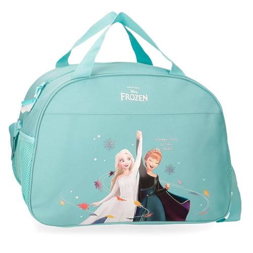 {Bolsas Deporte Niña Disney Bolsas Deporte Disney Joumma Frozen Always close to the heart Bolsa de Viaje Azul 40x28x22 cms Poliéster 24,64L