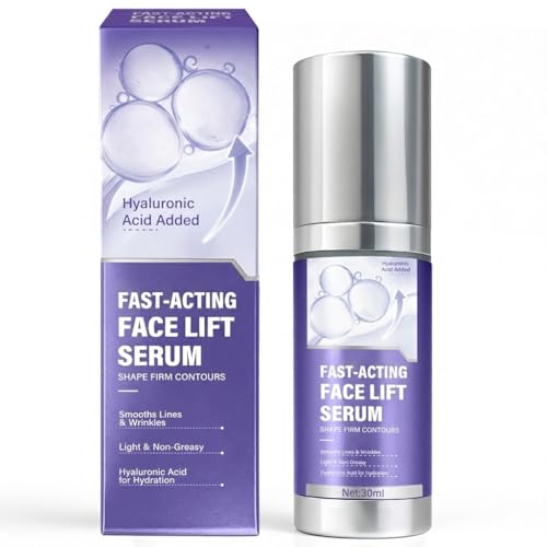 Face Lift Serum Instant Face Tightener with Lightweight Non-Greasy Formula Helps Smoothen Appearance of Fine Lines & Puffiness Supports Skin Firmness & Elasticity 30ML