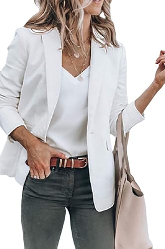 Casual Blazers for Women Open Front Long Sleeve Suit Jackets Business Work Office Blazers Lightweight Jacket Cardigan2