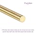 DMiotech 2Pack 4mm x 150mm, Brass Solid Round Rod, Brass Rod Lathe Bar Stock for DIY Craft