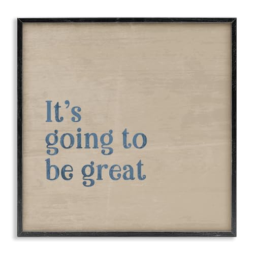 Motivating Grain Pattern Phrase, 24 x 24 Inch Framed Giclée Print