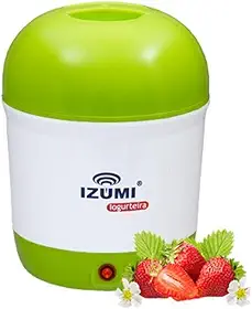 Iogurteira Elétrica Verde + Dessorador Iogurte Grego Izumi