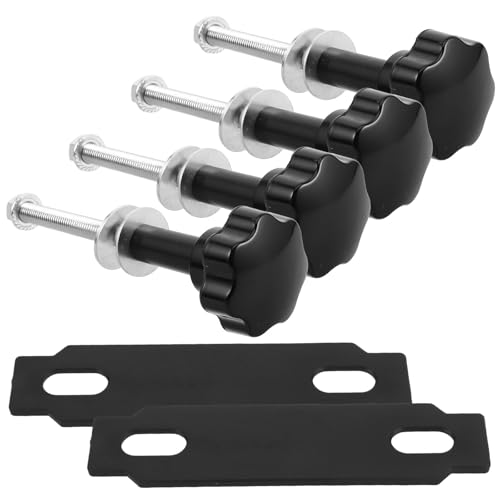 EXHUMKY Off-Road Vehicle Roof Rack Board Mounting Pins Bracket Set with Traction Aid Bolts for Mud Fixing and Support – Roof Track Mounting Kit for Outdoor Sports