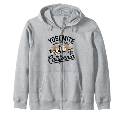 Adventure Explore Yosemite California National Park Zip Hoodie