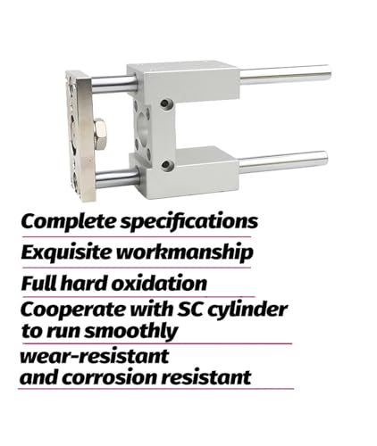 Vérin à support de guidage fixe SC32-200 pneumatique triple axe de précision - 5