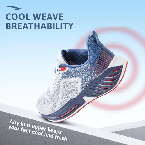 Image of ASIAN Powerplay-32 Men's Running Shoes | Knit Upper, Lateral & Arch Support, Energy Return Memory Foam Shoes & Stable Grip Outsole | Ideal Boys Shoes for Running, Training