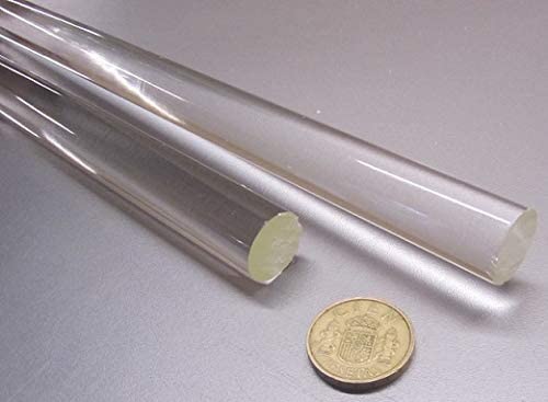 Acrylic Extruded Round Rod .750 (3/4) Diameter x 6 Ft Length Clear 2 pcs 12 Ft