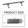 Zolventiq 2 Pcs Portable Keyboard Riser, Three Tilt Angle Adjustable Foldable Invisible Laptop Riser, Zinc Alloy Mini Laptop Stand, Self-Adhesive Computer Keyboard Stand for Most Keyboards (Black) #1