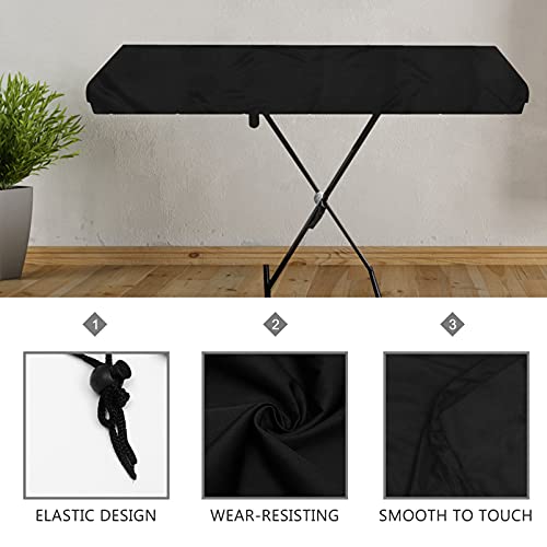 Generic Stretchy 88 Teclas de Piano Teclado de Piano Tampa Protetora Contra Poeira Tampa Do Teclado